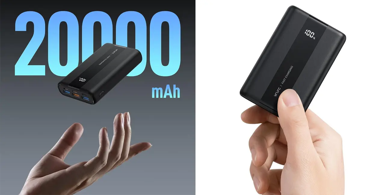 Powerbank de 20000mAh con 4x USB de salida