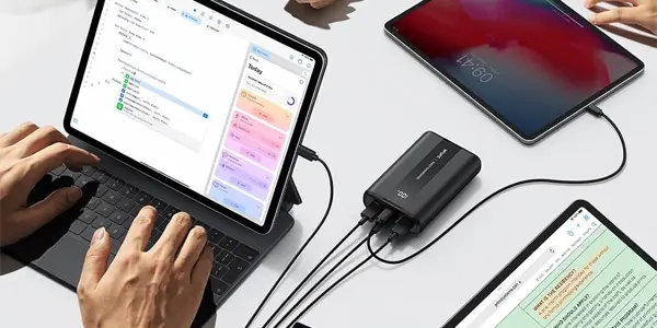 Powerbank de 20000mAh con 4x USB de salida