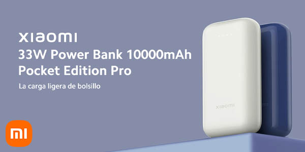 Powerbank Xiaomi Pocket Edition Pro de 10.000 mAh