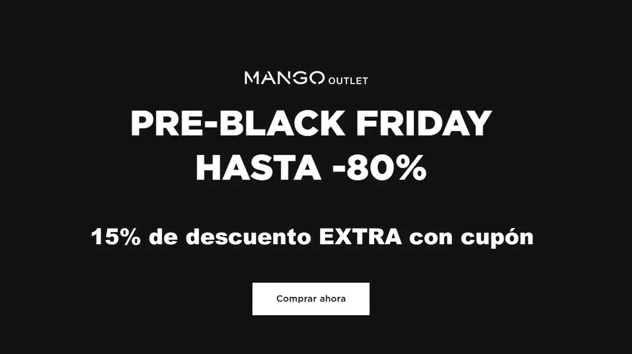 Mango outlet Black Friday