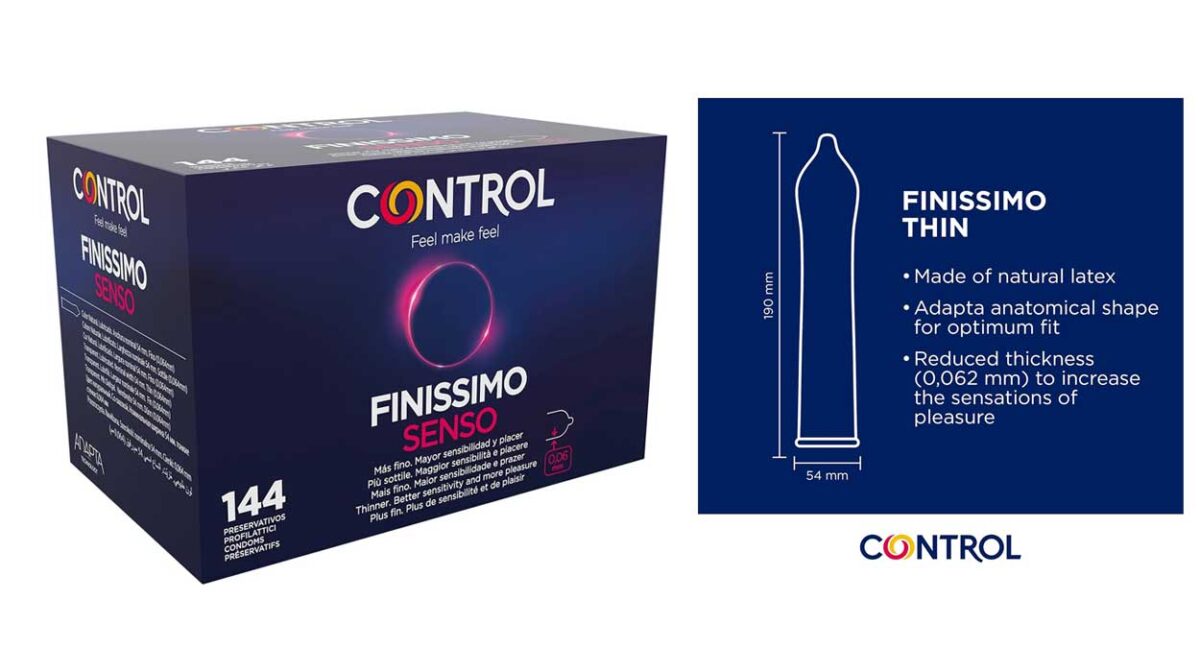 Caja de 144 preservativos Control Finissimo Senso