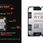 Procesador AMD Ryzen 5 7500F
