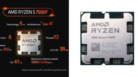 Procesador AMD Ryzen 5 7500F