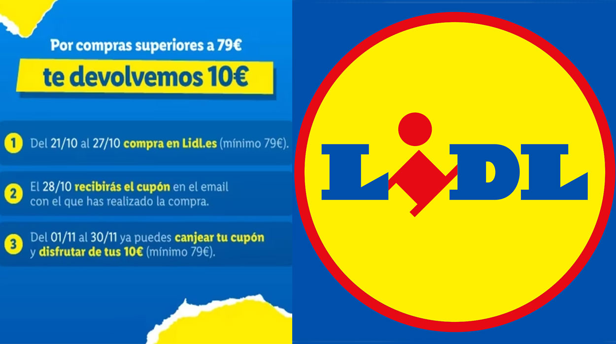 Lidl te regala 10€ para tu próxima compra