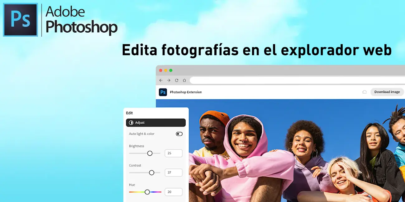 Adobe PhotoShop WEB GRATIS durante 1 año