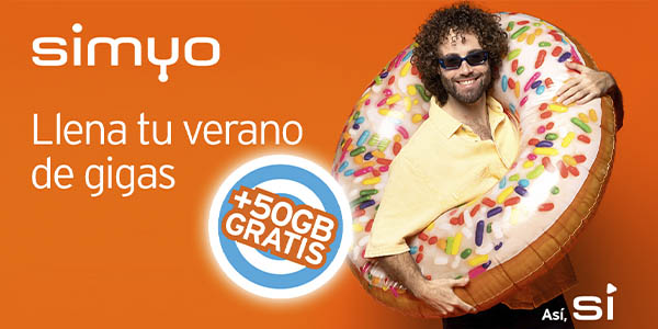 50GB gratis en Simyo