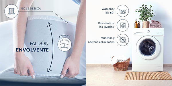 ▷ Funda impermeable y transpirable