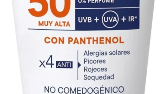 Chollo protector facial ecran sensitive spf50+ para pieles sensibles