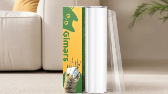 Protector de sofá Gimars: cinta autoadhesiva transparente de 20 cm x 5 m contra arañazos