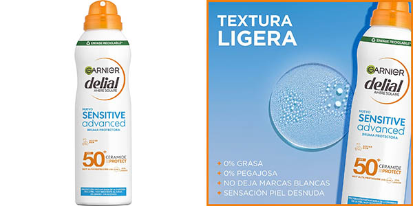 Bruma solar Garnier Delial Sensitive Advanced IP50+ de 150 ml