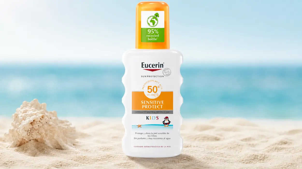 Protección solar infantil Eucerin Sun Kids Spray FPS 50+ de 200 ml para pieles sensibles