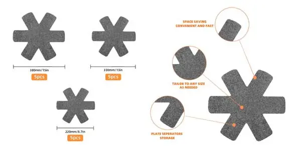 Protectores fieltro para ollas y sartenes oferta