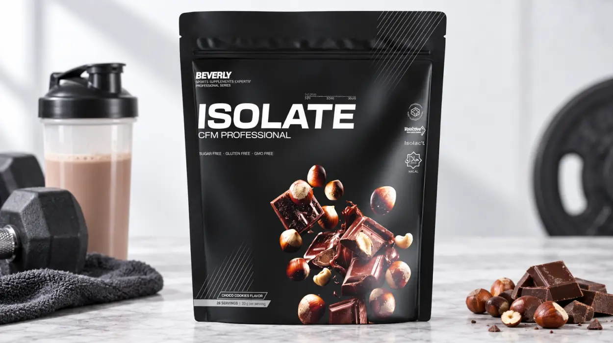 Proteína Beverly ISOLATE CFM aislada de suero, baja en lactosa y sin azúcares añadidos, 1 kg