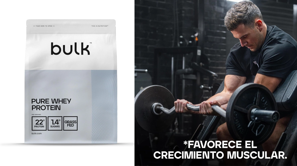 proteína en polvo Bulk Pure Whey de 500 g