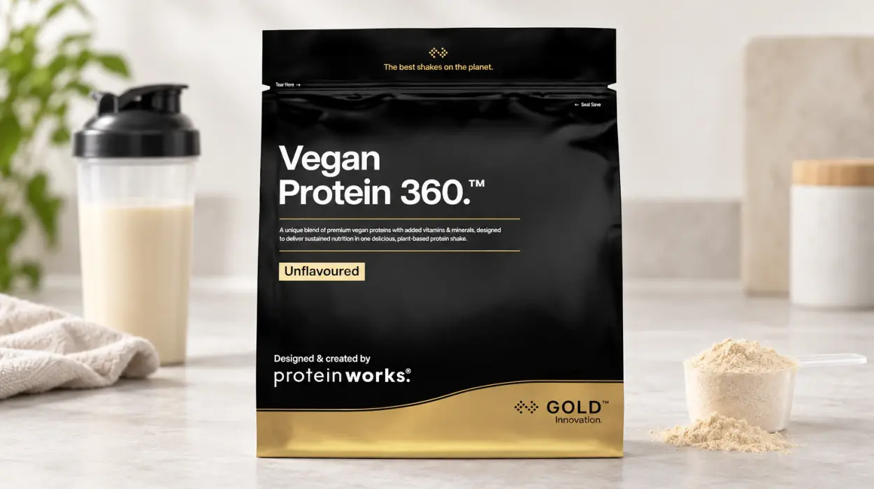 Proteína vegana Protein Works Vegan Protein 360 Gold sin sabor de 1 kg