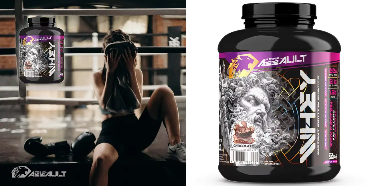 Proteína Whey Primal Assault de 2 kg