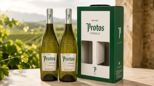 2 botellas de Protos Verdejo en estuche