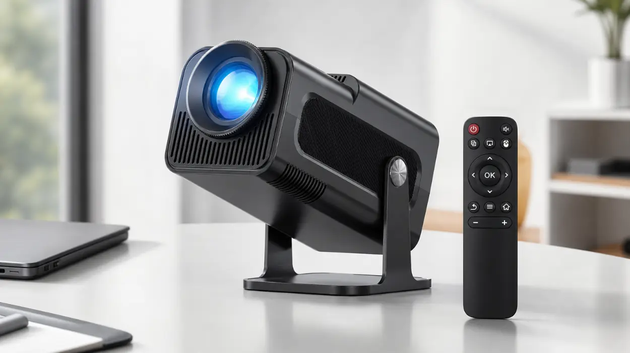 Proyector 4K portátil YEEFON con WiFi 6, Bluetooth 5.4 y Android 11, compatible HDMI y USB