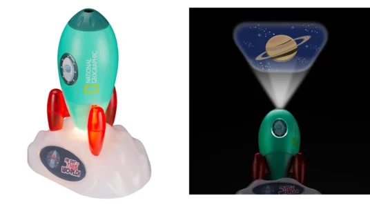 proyector de estrellas y luz nocturna Bresser Coheter National Geographic