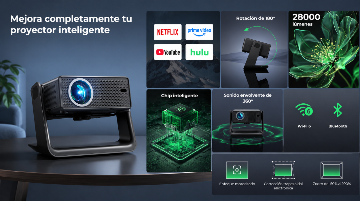 Proyector Einyoumily de 28.000 lúmenes