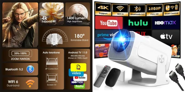 Proyector LED Gaimoo GM300 FHD