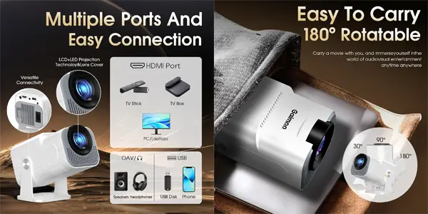 Proyector LED Gaimoo GM300 FHD