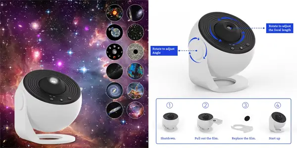 Proyector LED galaxia 360º