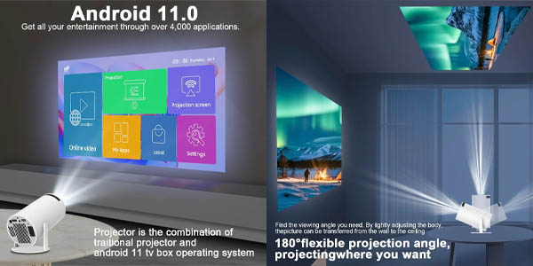▷ Chollo Mini Proyector LED portátil Magcubic por sólo 64,99€ con envío  gratis (-28%)