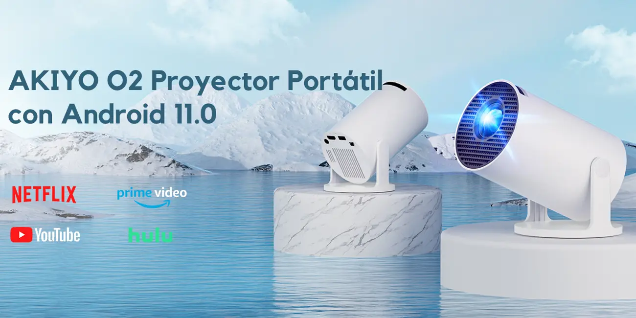 Proyector portátil AKIYO O2 HD