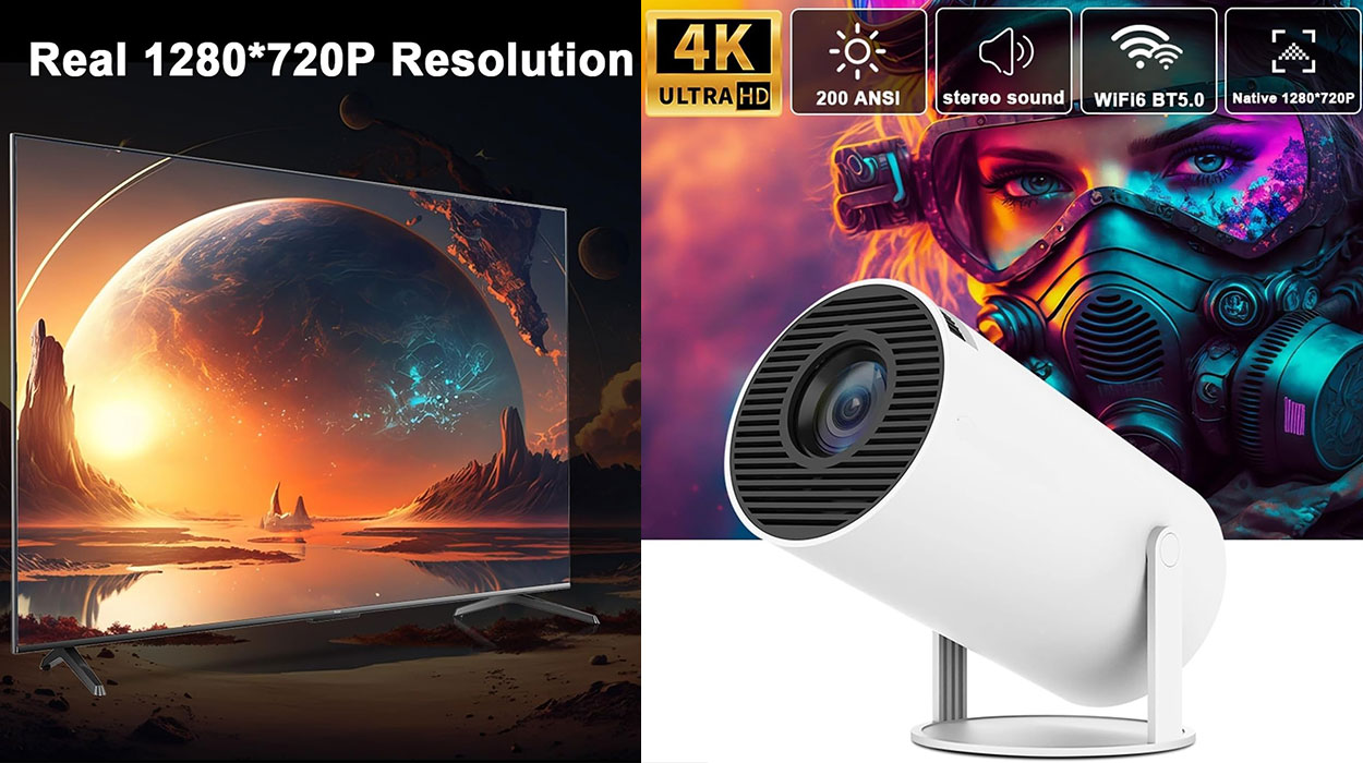 Proyector portátil Allwinner H713 4K con Wi-Fi 6 y Android 11 barato