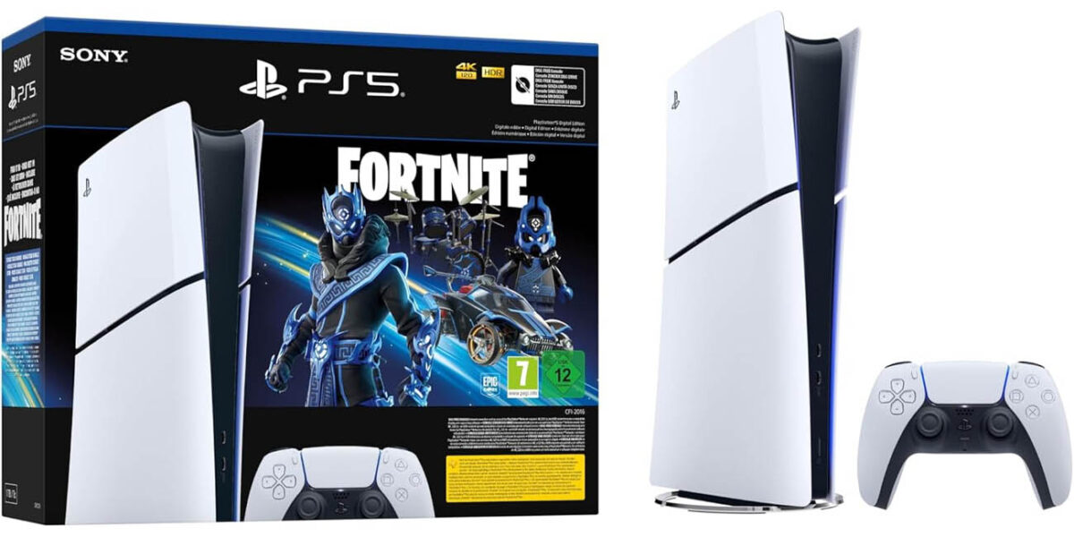 Llévate ahora este genial pack de PS5 Slim digital con contenido exclusivo para Fortnite con 150€ de descuento ¡CORRE!