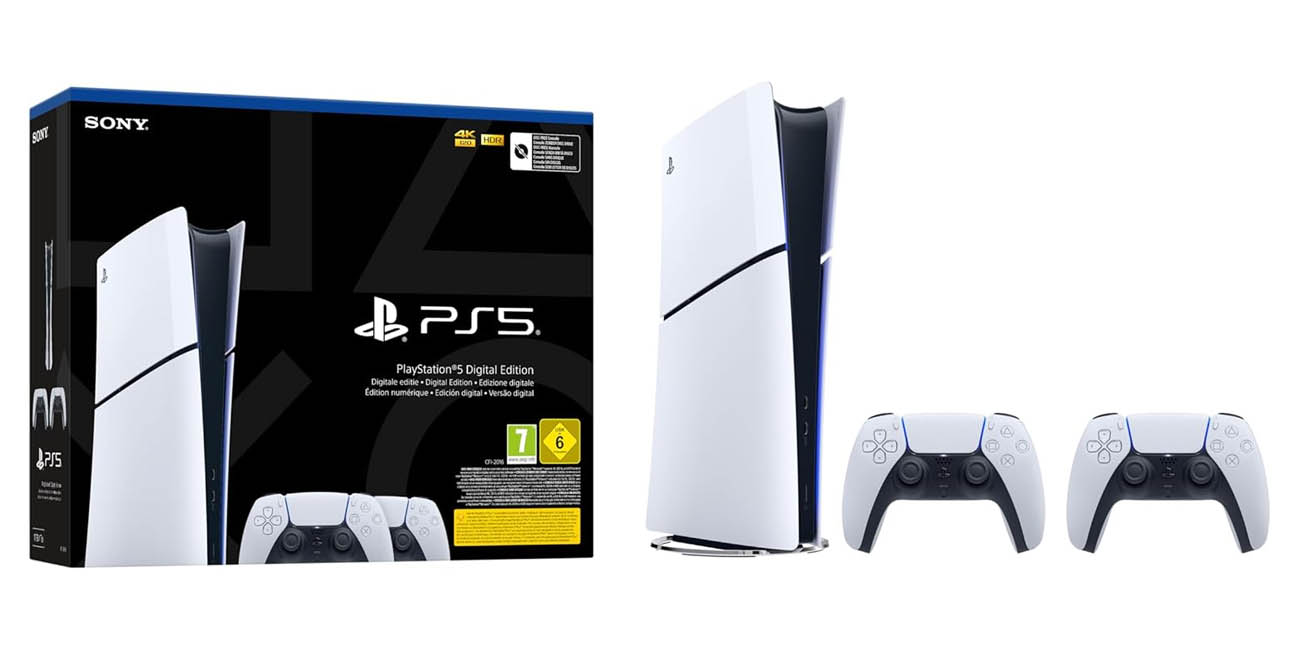 PlayStation 5 Slim Digital + 2 DualSense