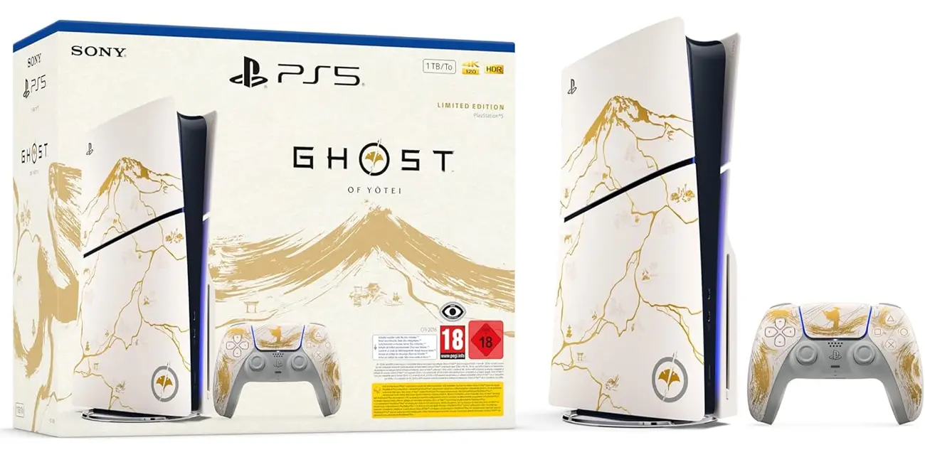 PlayStation 5 Slim (con lector) + Ghost of Yōtei