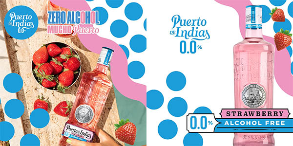 Puerto Indias fresa 0,0% ginebra oferta