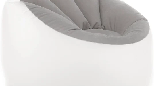 Puff hinchable con LED multicolor resistente al agua, cómodo y perfecto para exterior e interior