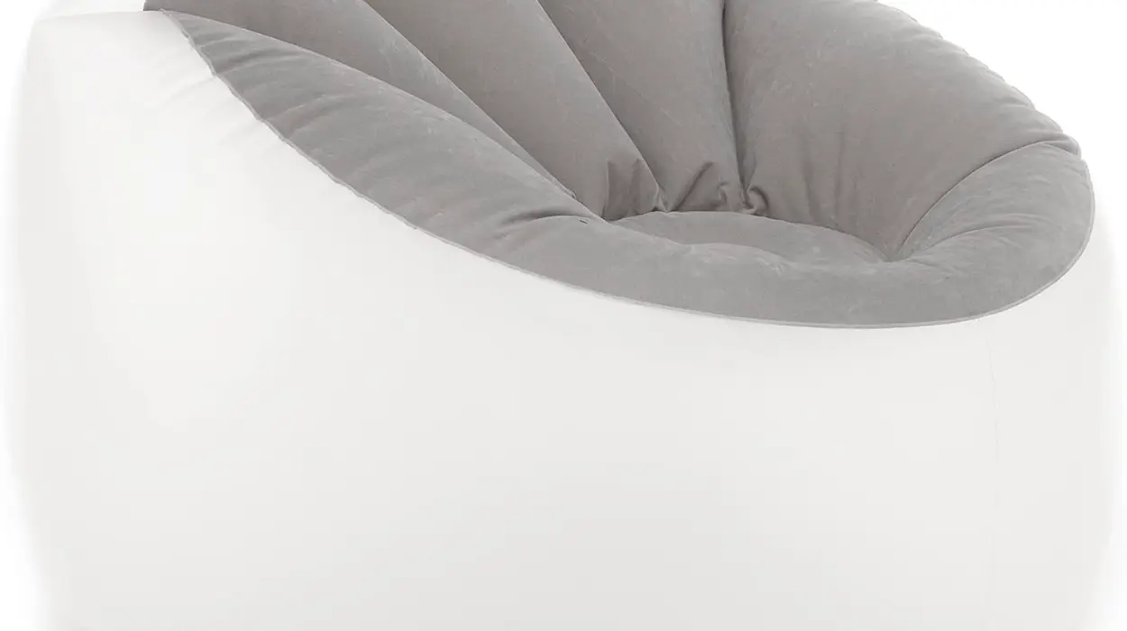 Puff hinchable con LED multicolor resistente al agua, cómodo y perfecto para exterior e interior