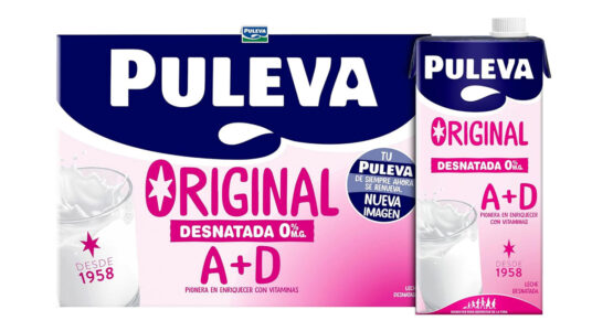 Puleva leche desnatada A+D barata