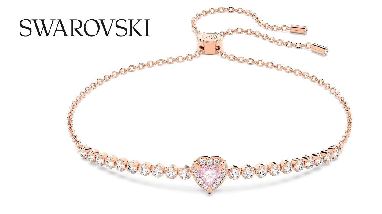 pulsera Swarovski One en tono oro rosa