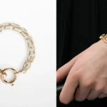 pulsera de eslabones combinados Mango Outlet