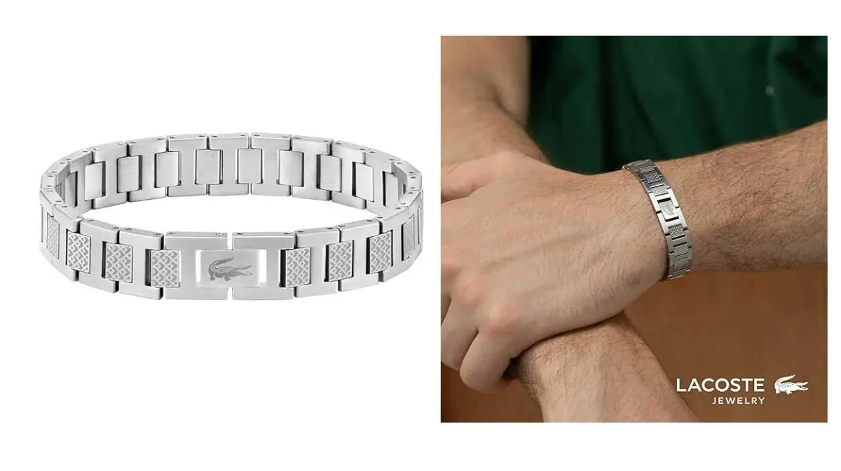 Pulsera de eslabones Lacoste Metropole para hombre