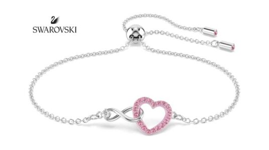 Pulsera Swarovski Hyperbola Corazón Infinity barata