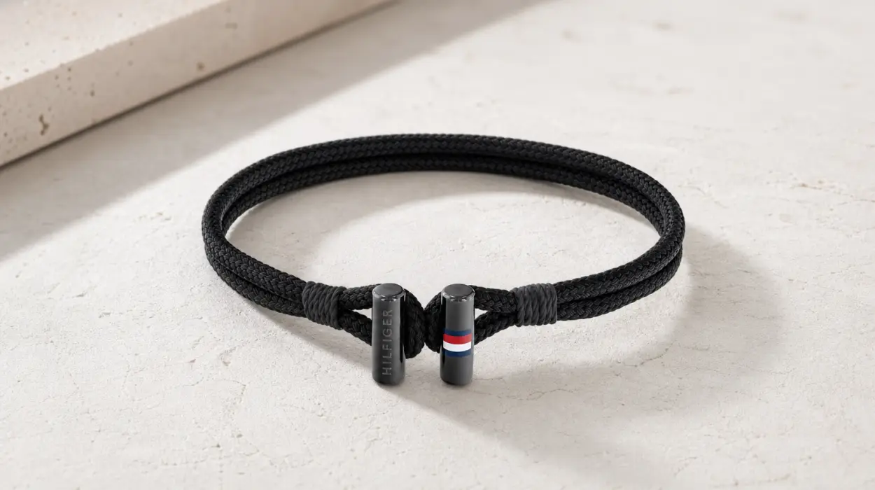 Elegante pulsera Tommy Hilfiger de nailon para hombre