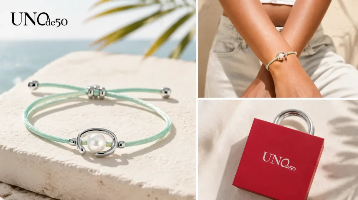 Una joya con carácter: pulsera UNO de 50 Ser Diferente en plata 925 con perla