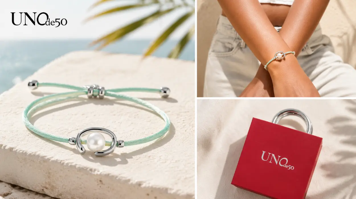 Una joya con carácter: pulsera UNO de 50 Ser Diferente en plata 925 con perla