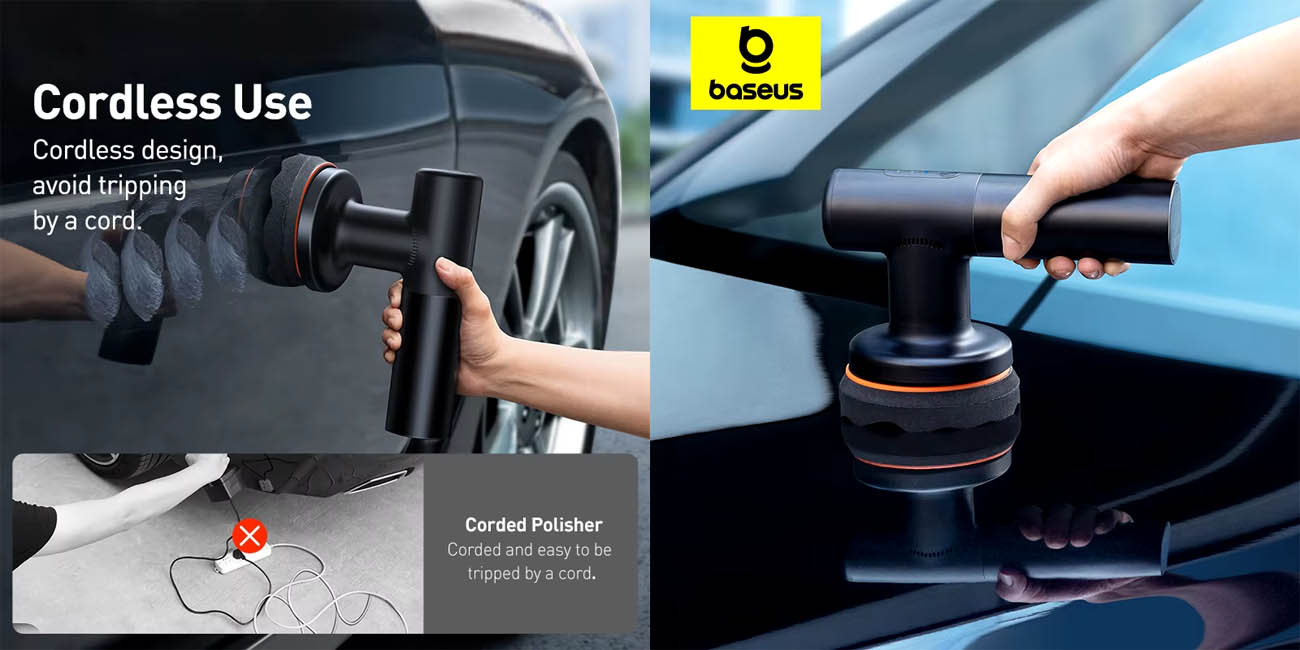 Pulidora inalámbrica Baseus para el coche