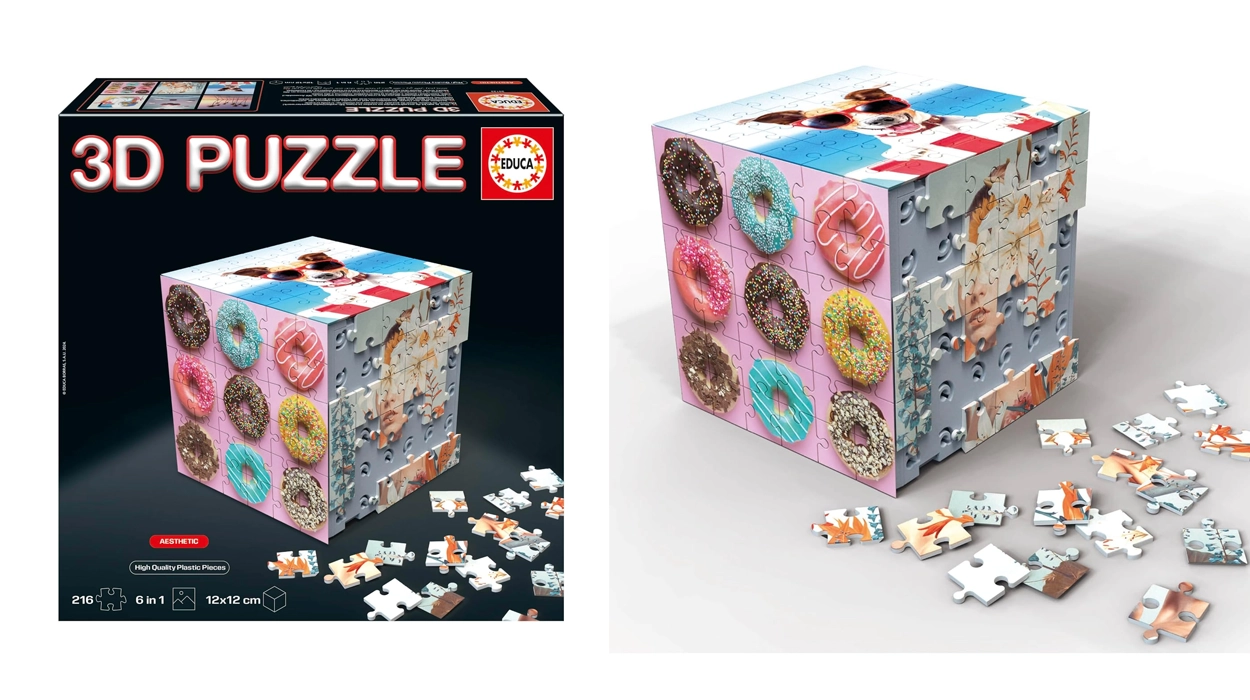 puzle Educa 3D Cube Aesthetic de 216 piezas