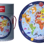 puzle circular mapamundi apli kids barato