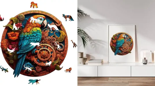 Puzle de madera Homewit de 200 piezas con diseño de animales
