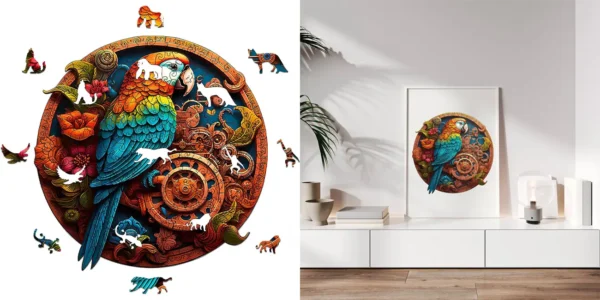 Puzle de madera Homewit de 200 piezas con diseño de animales