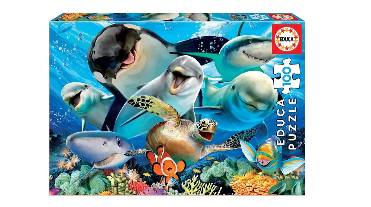 Puzle educa infantil animales marinos selfie barato